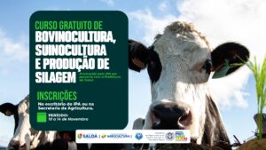 Prefeitura e IPA realizam curso gratuito sobre bovinocultura, suinocultura e produção de silagem